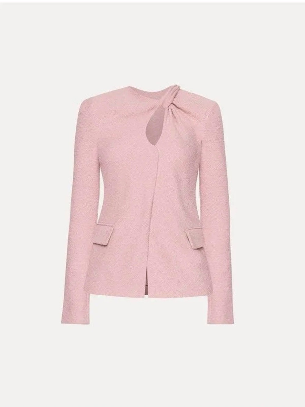Oscar de la Renta Twist-Detailed Tweed Jacket $3,990 MSRP